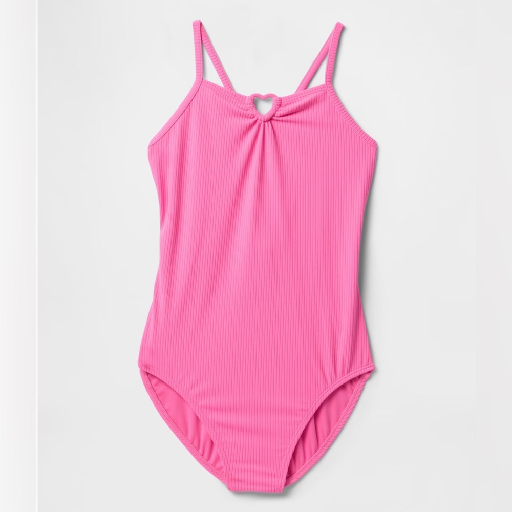 🆕 NWT Gap Kids Girls Ribbed One-Piece Swimsuit 🆕 - Picture 11 of 13